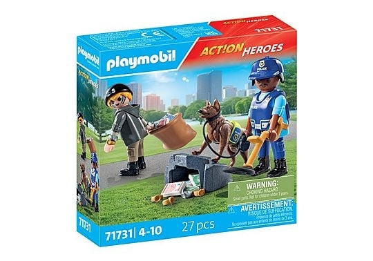 Playmobil Politie zoeken met hond (71731) in de groep SPEELGOED, KINDER- & BABYPRODUCTEN / Speelgoed / Speelset bij TP E-commerce Nordic AB (D12790)