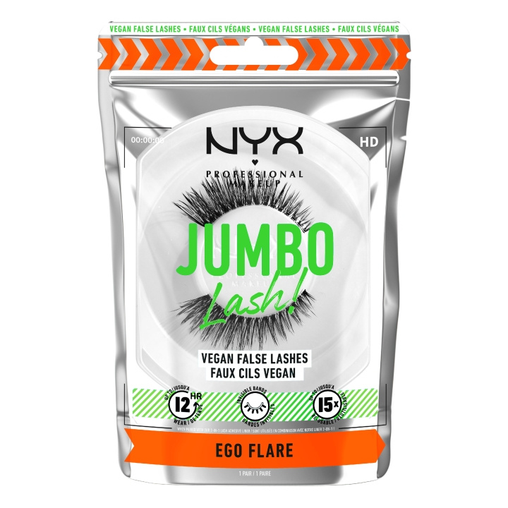 NYX Professionele make-up - Jumbo wimpers! Veganistische Valse Wimpers - Ego Flare 5 in de groep BEAUTY & HEALTH / Makeup / Ogen & Wenkbrauwen / Nepwimpers bij TP E-commerce Nordic AB (D12909)