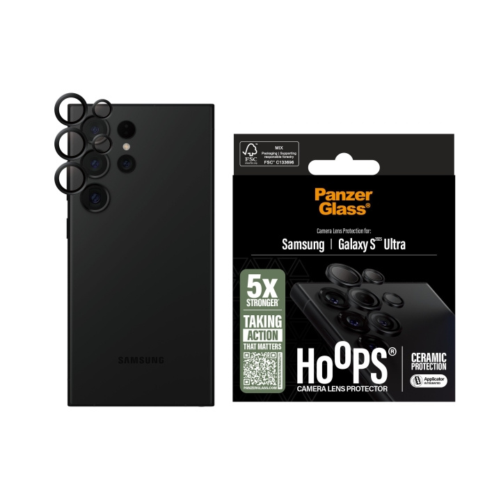 PanzerGlass Hoops keramische lensbeschermer Galaxy S25 Ultra in de groep SMARTPHONE & TABLETS / Mobielbescherming / Samsung bij TP E-commerce Nordic AB (D12949)