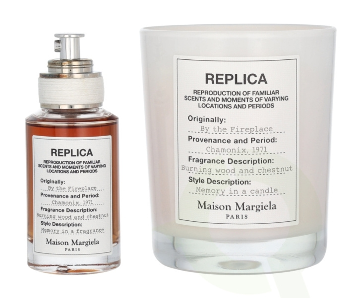 Maison Margiela Replica By The Fireplace Giftset 195 ml Edt Spray 30ml/Scented Candle 165g in de groep BEAUTY & HEALTH / Cadeausets bij TP E-commerce Nordic AB (D13115)