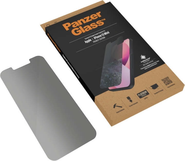 PanzerGlass Privacy-schermbeschermer, iPhone 13 mini in de groep SMARTPHONE & TABLETS / Mobielbescherming / Apple / iPhone 13 Mini bij TP E-commerce Nordic AB (D13438)