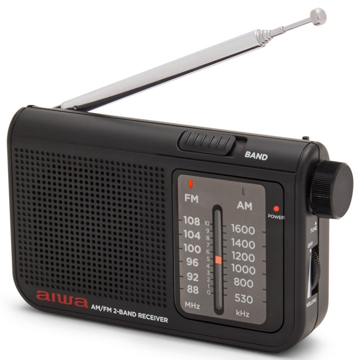 AIWA Pocket radio med FM/MW Svart in de groep HOME ELECTRONICS / Audio & Beeld / Thuisbioscoop, Hifi en Draagbaar / Radio & Wekkers / Draadloze audiozender bij TP E-commerce Nordic AB (D13570)