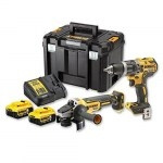 DeWALT Værktøjssæt DeWalt DCK2080P2T-QW (DCD796 + DCG405) 18 V 2x5,0 Ah batt in de groep HUISHOUDEN & TUIN / Gereedschap / Overig gereedschap & Accessoires bij TP E-commerce Nordic AB (D13586)