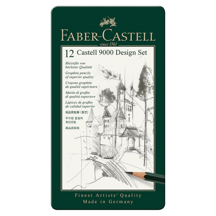 Faber-Castell Potlood Castell 9000 Art set (119065) in de groep SPORT, VRIJE TIJD & HOBBY / Hobby / Schilderen & tekenen / Pennen, kleurpotloden en inkt bij TP E-commerce Nordic AB (D13665)