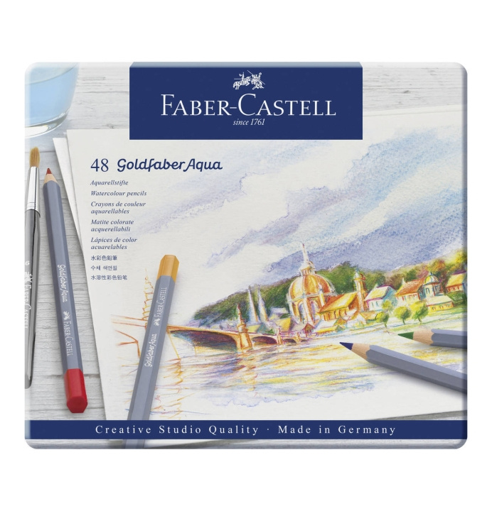 Faber-Castell Goldfaber aquarelblik, 48 st (114648) in de groep SPORT, VRIJE TIJD & HOBBY / Hobby / Schilderen & tekenen / Pennen, kleurpotloden en inkt bij TP E-commerce Nordic AB (D13667)