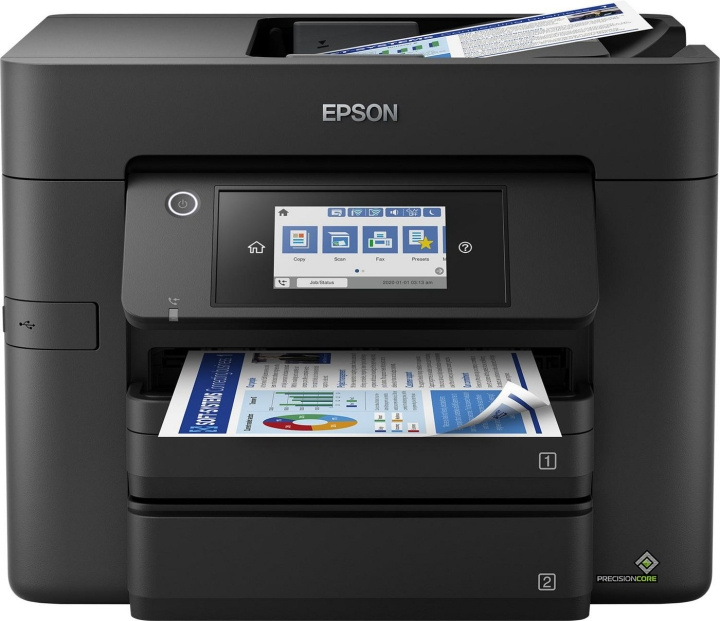 Epson Multifunctionele printer WorkForce Pro WF-4830DTWF in de groep COMPUTERS & RANDAPPARATUUR / Printers & Accessoires / Printers / 3D-printer en Accessoires / Skrivare bij TP E-commerce Nordic AB (D13759)