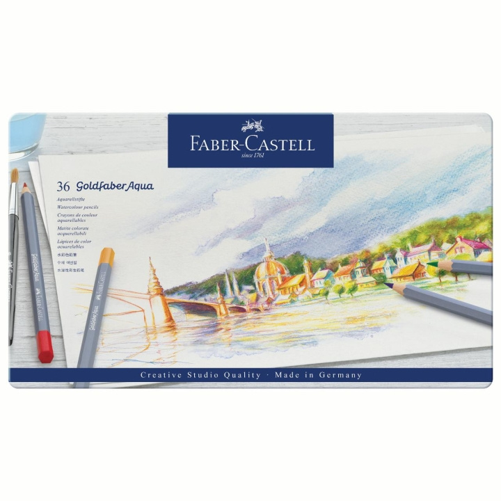 Faber-Castell Goldfaber aquarelblik, 36 st (114636) in de groep SPORT, VRIJE TIJD & HOBBY / Hobby / Schilderen & tekenen / Pennen, kleurpotloden en inkt bij TP E-commerce Nordic AB (D13800)