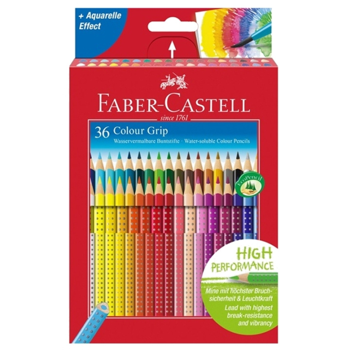 Faber-Castell Kleurpotloden - Kartonnen doos - 36 stuks (112442) in de groep SPORT, VRIJE TIJD & HOBBY / Hobby / Schilderen & tekenen / Pennen, kleurpotloden en inkt bij TP E-commerce Nordic AB (D13840)