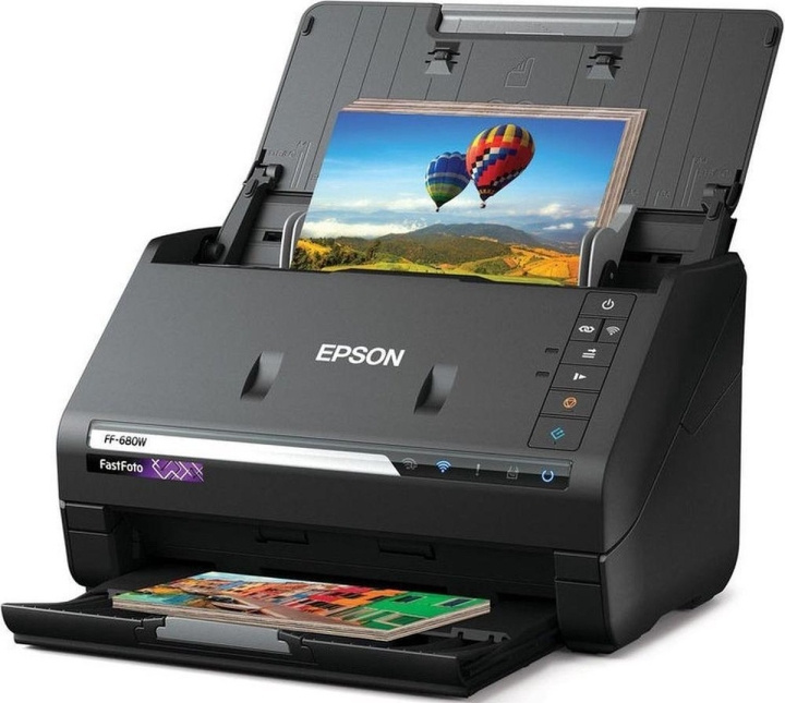 Epson FastFoto FF-680W - Draadloze hogesnelheidscanner in de groep COMPUTERS & RANDAPPARATUUR / Printers & Accessoires / Printers / 3D-printer en Accessoires / Skrivare bij TP E-commerce Nordic AB (D13851)