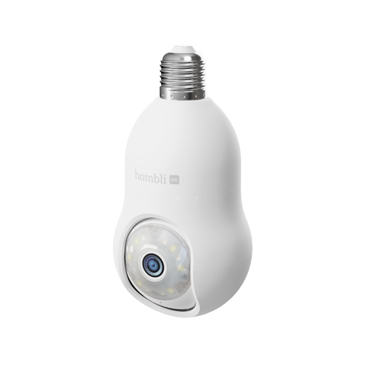 Hombli Smart Bulb Cam 4K, Wit in de groep HUISHOUDEN & TUIN / Alarm & Beveiliging / Beveiligingscamera\'s bij TP E-commerce Nordic AB (D13884)