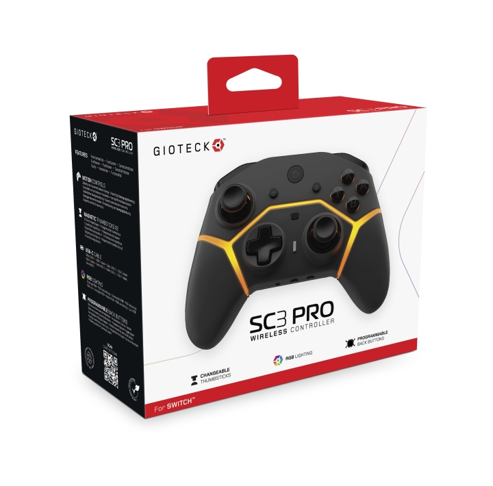 Gioteck SC3 PRO Draadloze Controller in de groep HOME ELECTRONICS / Spelconsoles en accessoires / Nintendo Switch / Accessoires bij TP E-commerce Nordic AB (D13887)