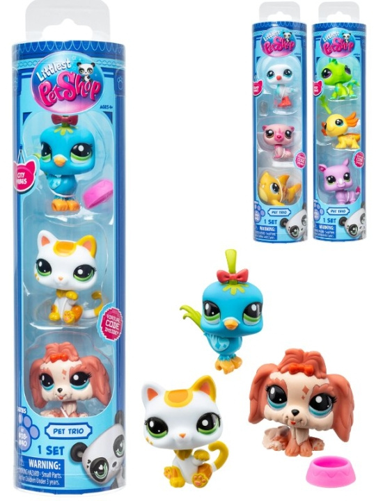 Littlest Pet Shop Huisdierentrio in tube - Assorti (00550) in de groep SPEELGOED, KINDER- & BABYPRODUCTEN / Speelgoed / Figuren, Miniaturen & accessoires bij TP E-commerce Nordic AB (D14140)