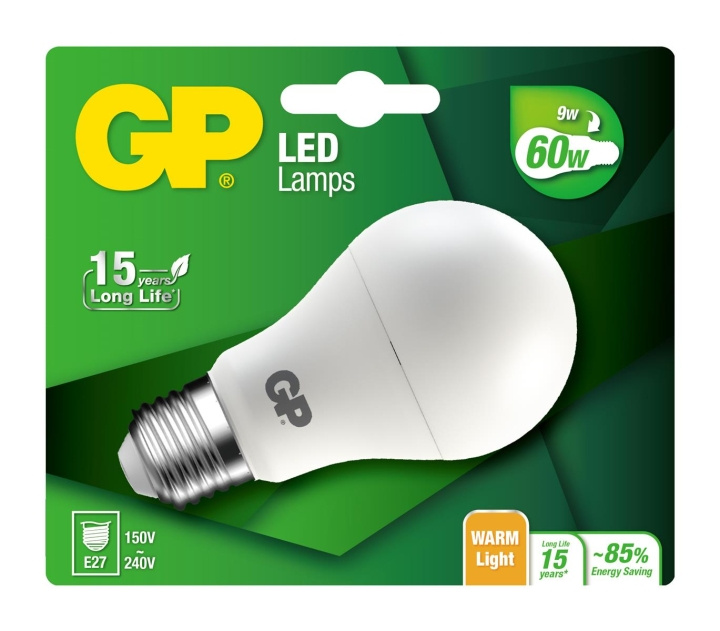 GP LED Lamp Classic, E27, 9W (60W), 806lm in de groep HOME ELECTRONICS / Verlichting / LED-lampen bij TP E-commerce Nordic AB (D14192)