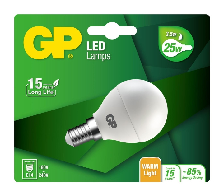 GP LED-lamp Mini Globe, E14, 3,5W (25W), 250lm in de groep HOME ELECTRONICS / Verlichting / LED-lampen bij TP E-commerce Nordic AB (D14193)