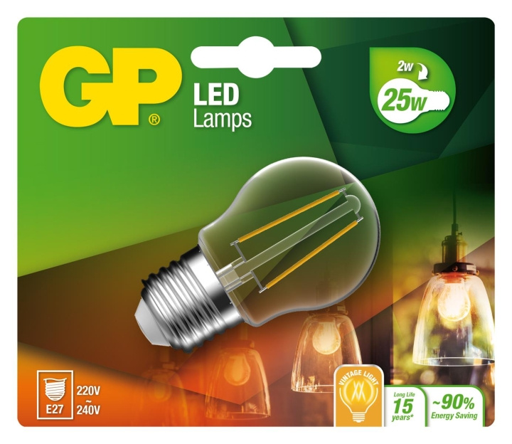 GP LED Lamp Globe Mini, E27, 2W (25W), 250lm in de groep HOME ELECTRONICS / Verlichting / LED-lampen bij TP E-commerce Nordic AB (D14196)