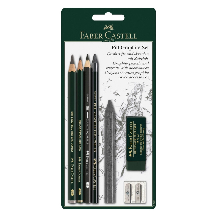 Faber-Castell PITT Grafiet Meesterset (112997) in de groep SPORT, VRIJE TIJD & HOBBY / Hobby / Schilderen & tekenen / Pennen, kleurpotloden en inkt bij TP E-commerce Nordic AB (D14332)