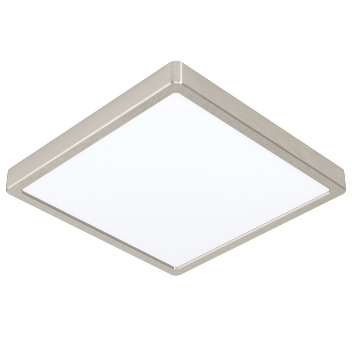 Eglo Fueva-Z plafondlamp geborsteld staal 28,5x28,5 - TW - Zigbee, Bluetooth in de groep HUISHOUDEN & TUIN / Smart home / Slimme verlichting bij TP E-commerce Nordic AB (D14351)