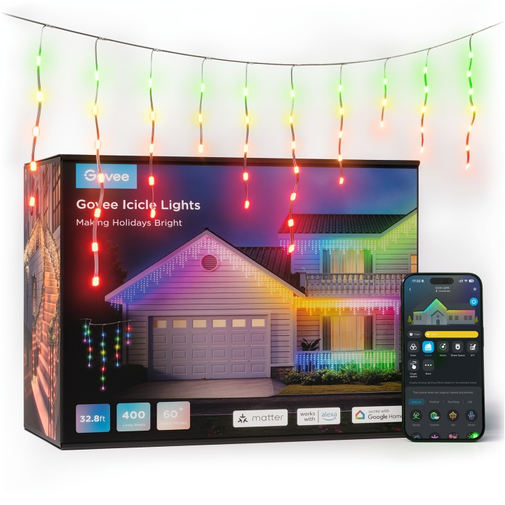 Govee Ijspegel Lichtjes - 10M in de groep HUISHOUDEN & TUIN / Smart home / Slimme verlichting bij TP E-commerce Nordic AB (D14354)