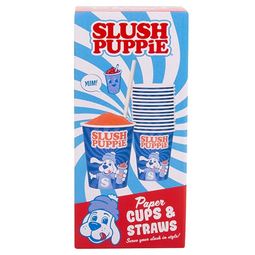 Fizz Creations Slush Puppie Papieren Bekers (x 20) & Rietjes in de groep HUISHOUDEN & TUIN / Keukengerei / Wijn- & Drankaccessoires bij TP E-commerce Nordic AB (D14389)