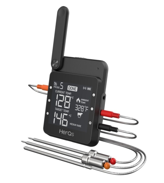 HerQs - Professionele Therometer in de groep HUISHOUDEN & TUIN / Tuinproducten / Barbecue & Accessoires bij TP E-commerce Nordic AB (D14419)