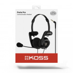 KOSS Hörlur PortaPro Communication Headset On-Ear Mic Svart KOSS Hörlur PortaPro Communication Headset On-Ear Mic Svart