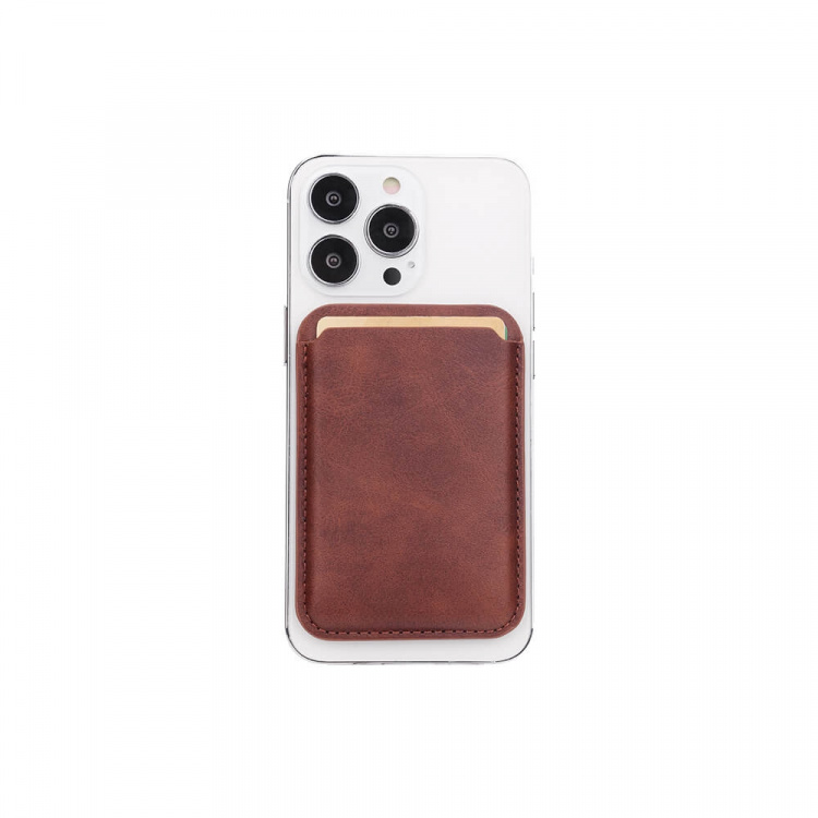 ONSALA Magnetic Cardholder Brown iPhone 12 and later ONSALA Magnetic Cardholder Brown iPhone 12 and later