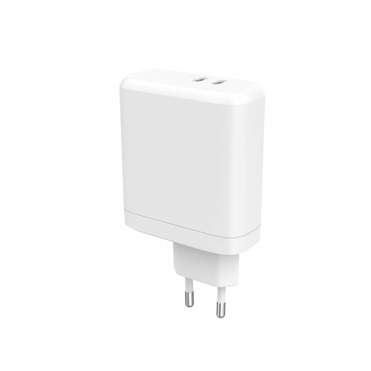Charger 220V 2xUSB-C PD 60W White Charger 220V 2xUSB-C PD 60W White