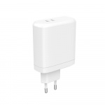 Charger 220V 2xUSB-C PD 60W White Charger 220V 2xUSB-C PD 60W White