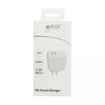 Charger 220V 2xUSB-C PD 60W White Charger 220V 2xUSB-C PD 60W White