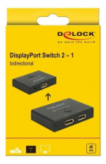 DeLOCK DisplayPort 2 - 1 Switch bidirectional 4K 60 Hz DeLOCK DisplayPort 2 - 1 Switch bidirectional 4K 60 Hz
